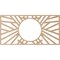 Ekena Millwork Hoover Wood Fretwork Pierced Ceiling Medallion, Alder, 24"W x 12"H x 8 7/8"ID x 3/8"T CMWP24X12X0375HOAL - alternate 4